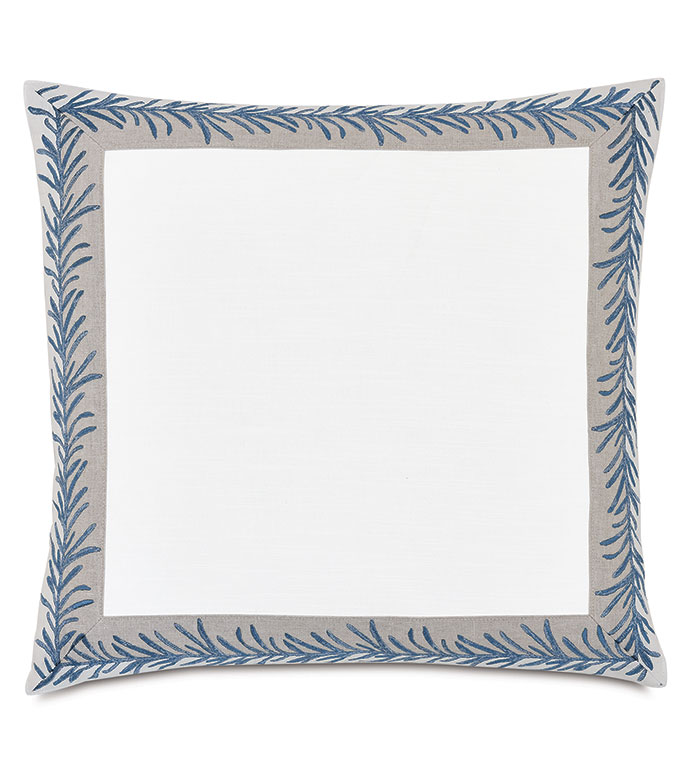  22X22 VIZCAYA EMBROIDERED DECORATIVE PILLOW