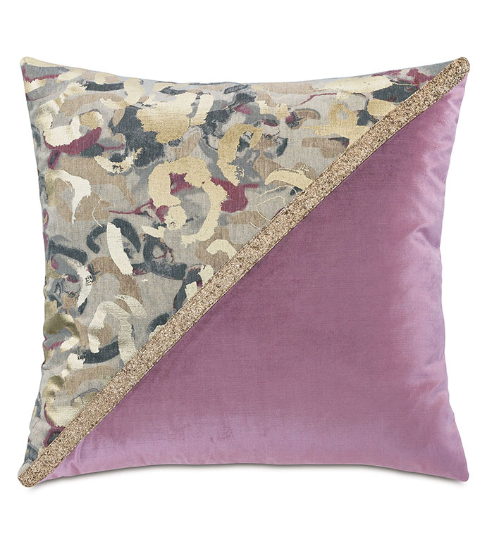 ׵ 22X22 VALENTINA COLOR BLOCK DECORATIVE PILLOW RIGHT