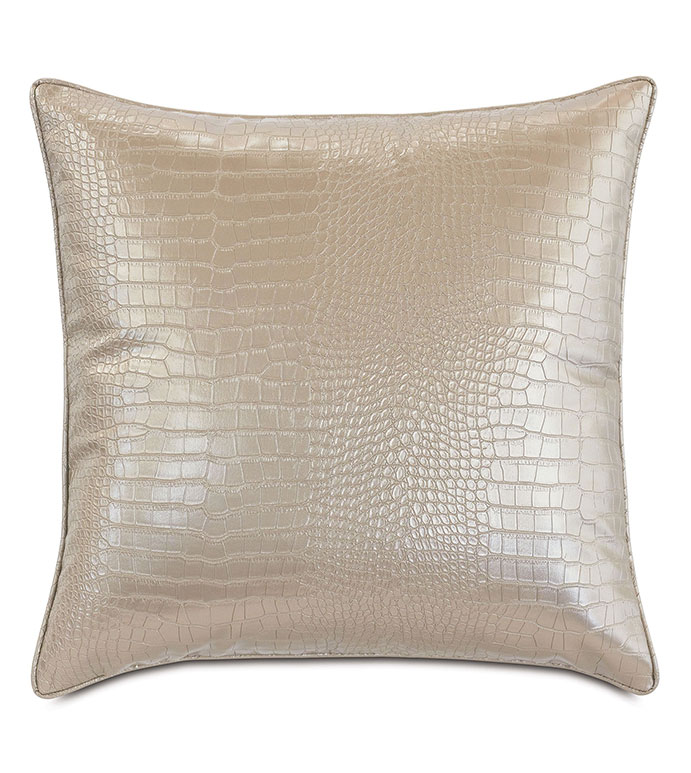 ׵ 22X22 VALENTINA FAUX SNAKESKIN DECORATIVE PILLOW