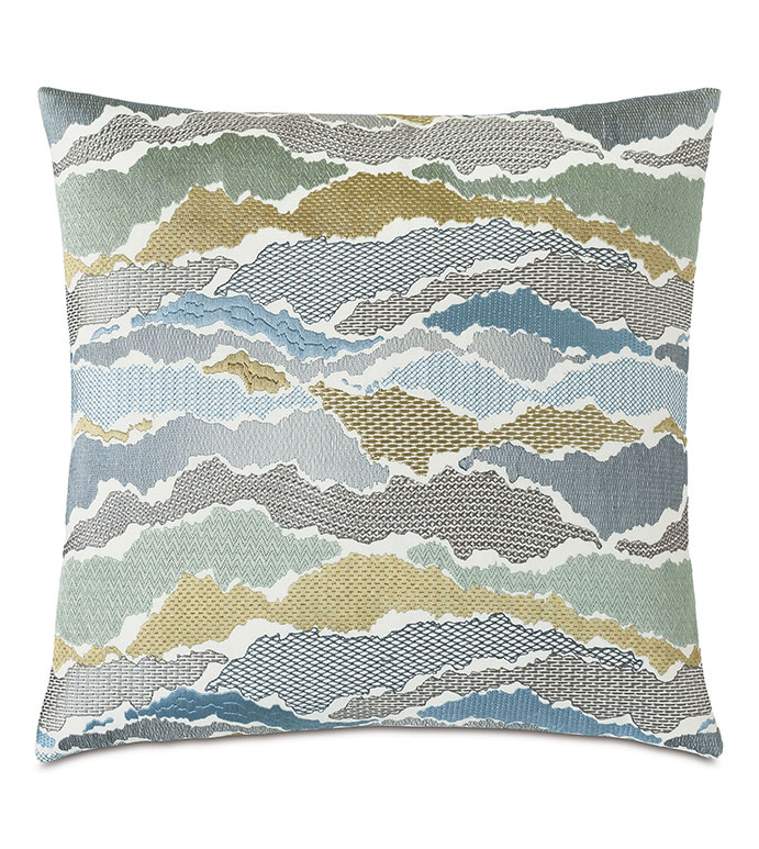  20X20 ZEPHYR EMBROIDERED DECORATIVE PILLOW