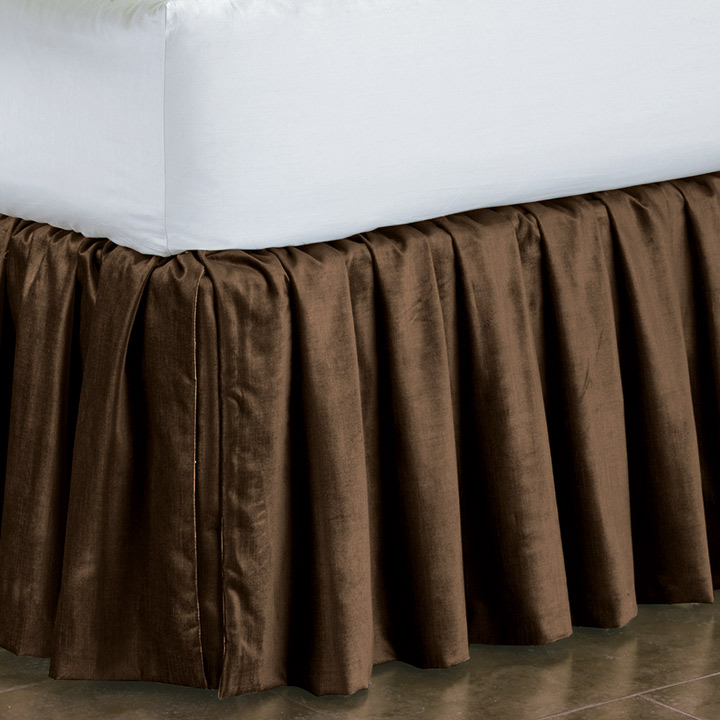 Lucerne Solid Velvet Bed Skirt ȹ