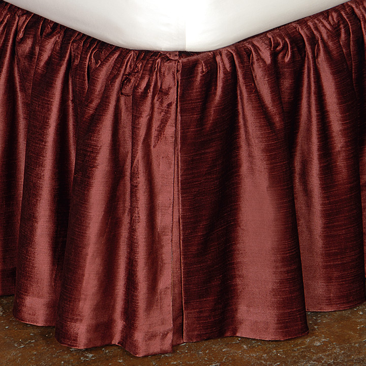 Lucerne Solid Velvet Bed Skirt ȹ