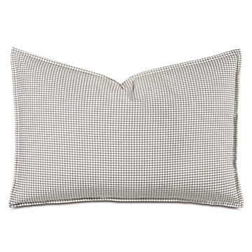 -ǳɫ 20X31 MALAYA GINGHAM QUEEN SHAM IN FAWN