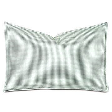 -ɫ 20X31 MALAYA GINGHAM QUEEN SHAM IN LEAF