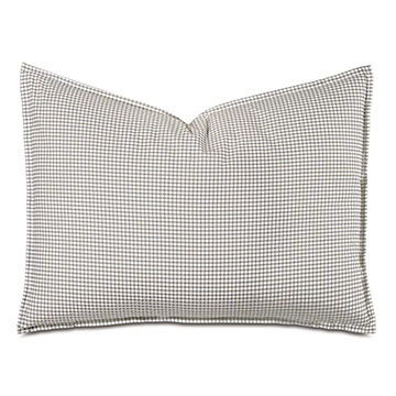 -ǳɫ 20X27 MALAYA GINGHAM STANDARD SHAM IN FAWN