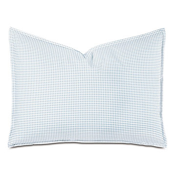 -ɫ 20X27 MALAYA GINGHAM STANDARD SHAM IN SKY