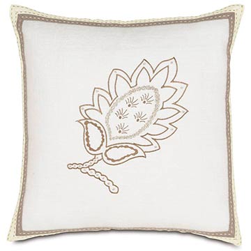  16X16 BREEZE WHITE EMBROIDERED