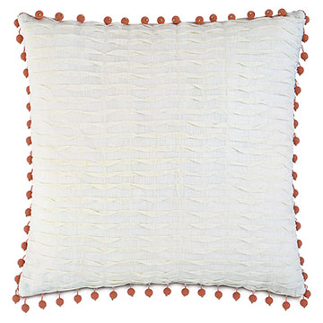  20X20 YEARLING PEARL W/BEADED TRIM