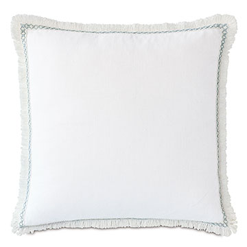  22X22 AMBERLYNN LOOP TRIM DECRATIVE PILLOW