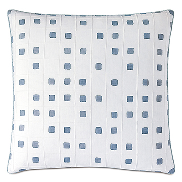  24X24 PERSEA PINTUCK DECORATIVE PILLOW