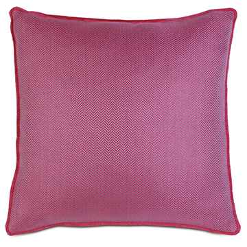 ̩ 20X20 ZIGZAG FUCHSIA W/BRUSH FRINGE