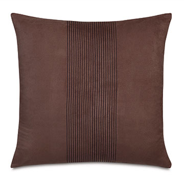  20X20 ROCCO FAUX SUEDE DECORATIVE PILLOW