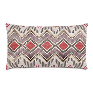  15X26 JOAQUIN EMBROIDERED DECORATIVE PILLOW