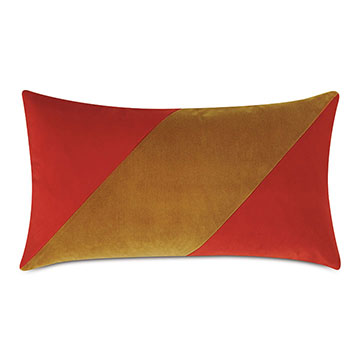  15X26 MACKAY COLOR BLOCK DECORATIVE PILLOW