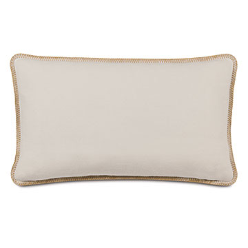 ɭ 15X26 PATTINSON BLANKET STITCH DECORATIVE PILLOW