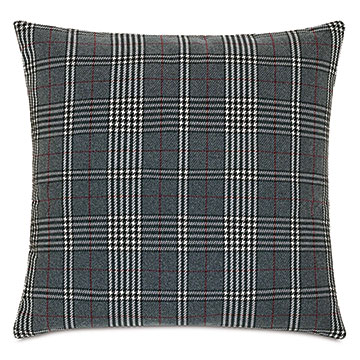  22X22 CONNERY PLAID DECORATIVE PILLOW