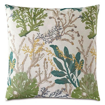 ̩ 20X20 CORRALINE CORAL REEF DECORATIVE PILLOW