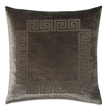 ŷʱ 22X22 ANTIQUITY GREEK KEY DECORATIVE PILLOW IN OREGANO