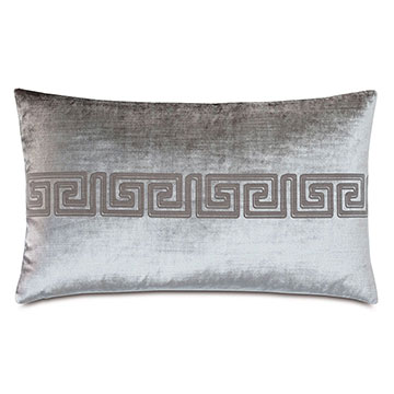 ŷʱ 13X22 ANTIQUITY GREEK KEY DECORATIVE PILLOW IN DOVE