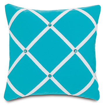  18X18 BEJEWELED OUTDOOR PILLOW