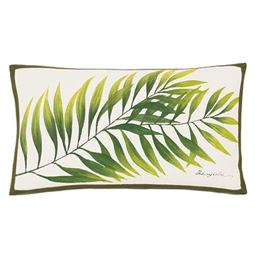  13X22 PALM LEAF OUTDOOR PILLOW