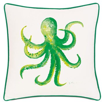 ɺ 18X18 OCTOPUS OUTDOOR PILLOW