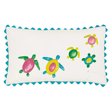 ɺ 13X22 SEA TURTLES OUTDOOR PILLOW