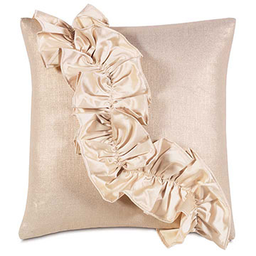 Ͷ 18X18 REFLECTION GOLD W/RUFFLE