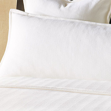  20X76 WILKE WHITE GRAND BED SHAM (K)