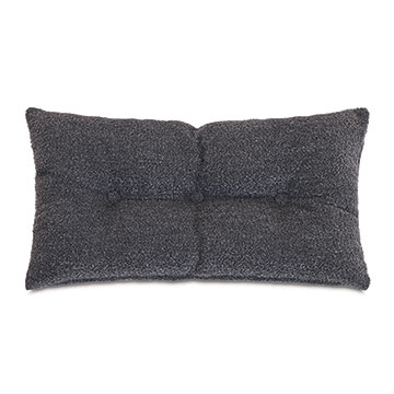 ÷ 15X26 CARMEL BUTTON TUFTED DECORATIVE PILLOW