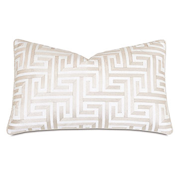 ˹ 13X22 SUSSEX GREEK KEY DECORATIVE PILLOW