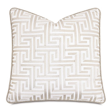 ˹ 22X22 SUSSEX GREEK KEY DECORATIVE PILLOW