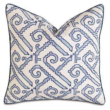 ϣ 22X22 INDIGO DEC PILLOW A