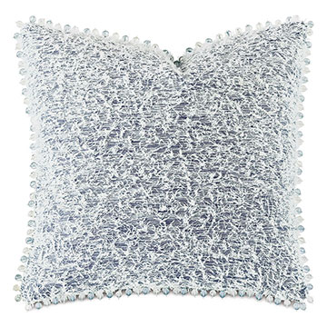 ޴ 20X20 MONTECITO BEADED TRIM DECORATIVE PILLOW