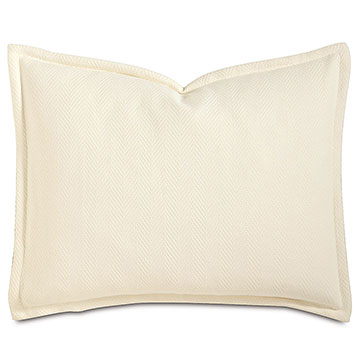  20X27 WILKE IVORY STANDARD SHAM