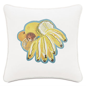 ˿ 20X20 BELIZE SCREEN-PRINT DECORATIVE PILLOW