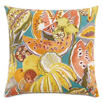 ˿ 22X22 BELIZE TROPICAL DECORATIVE PILLOW