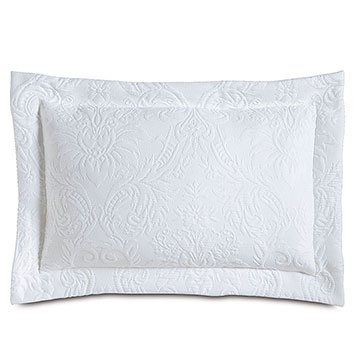 ɣ 12X18 SANDRINE WHITE BOUDOIR SHAM