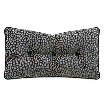  15X26 ESMERALDA BUTTON-TUFTED DECORATIVE PILLOW