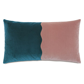  15X26 CHARLIE COLORBLOCKED DECORATIVE PILLOW