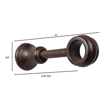 塪ľɫ 11X3.5 LEGNA WALNUT ADJUSTABLE BRACKET