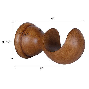 ľɫ 6X3.375X4 LEGNA MAPLE STANDARD BRACKET