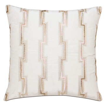  22X22 FORTUNE BLUSH DECORATIVE PILLOW