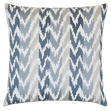  22X22 VEDA CHAMBRAY DECORATIVE PILLOW