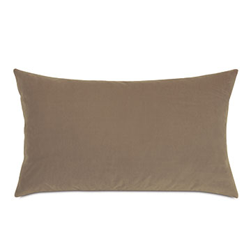 Velvet 15X26 UMA VELVET DECORATIVE PILLOW IN KHAKI