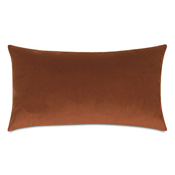 Velvet 15X26 UMA VELVET DECORATIVE PILLOW IN ORANGE