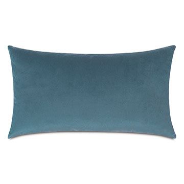 Velvet 15X26 UMA VELVET DECORATIVE PILLOW IN BLUE