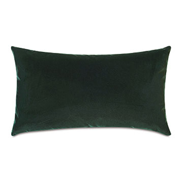 Velvet 15X26 UMA VELVET DECORATIVE PILLOW IN EMERALD