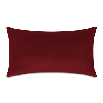 Velvet 15X26 UMA VELVET DECORATIVE PILLOW IN SCARLET