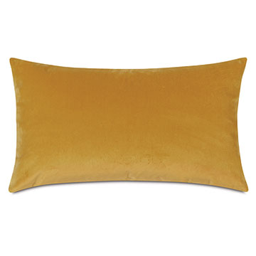 Velvet 15X26 UMA VELVET DECORATIVE PILLOW IN MUSTARD